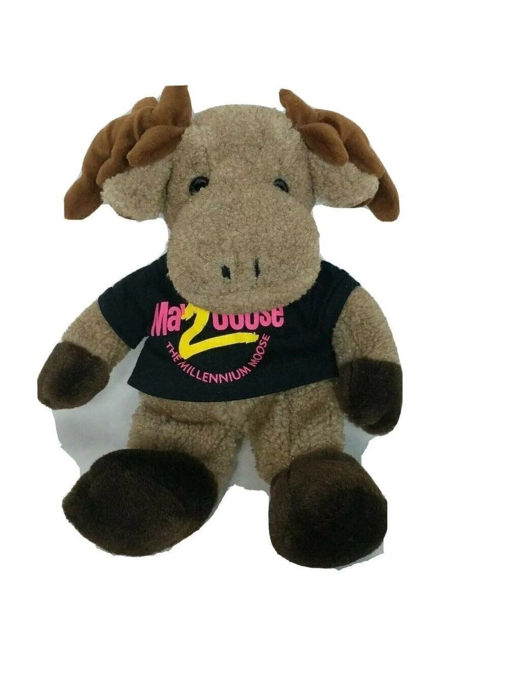 Woolie Wally Millennium Moose Brown Plush 14.5 Inch